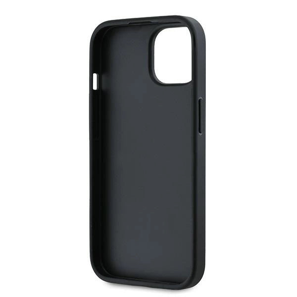 Karl Lagerfeld Diagonal Quilted Script case for iPhone 15 Plus / 14 Plus - black_6