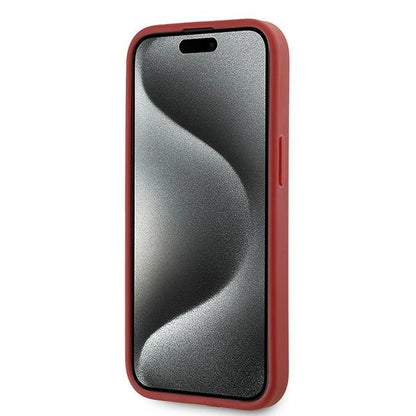 Karl Lagerfeld Diagonal Quilted Script case for iPhone 15 / 14 / 13 - red_4
