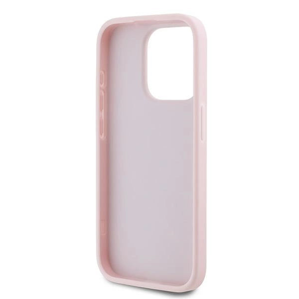 Karl Lagerfeld Diagonal Quilted Script case for iPhone 15 Pro Max - pink_6