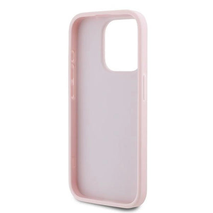 Karl Lagerfeld Diagonal Quilted Script case for iPhone 15 Pro Max - pink_6