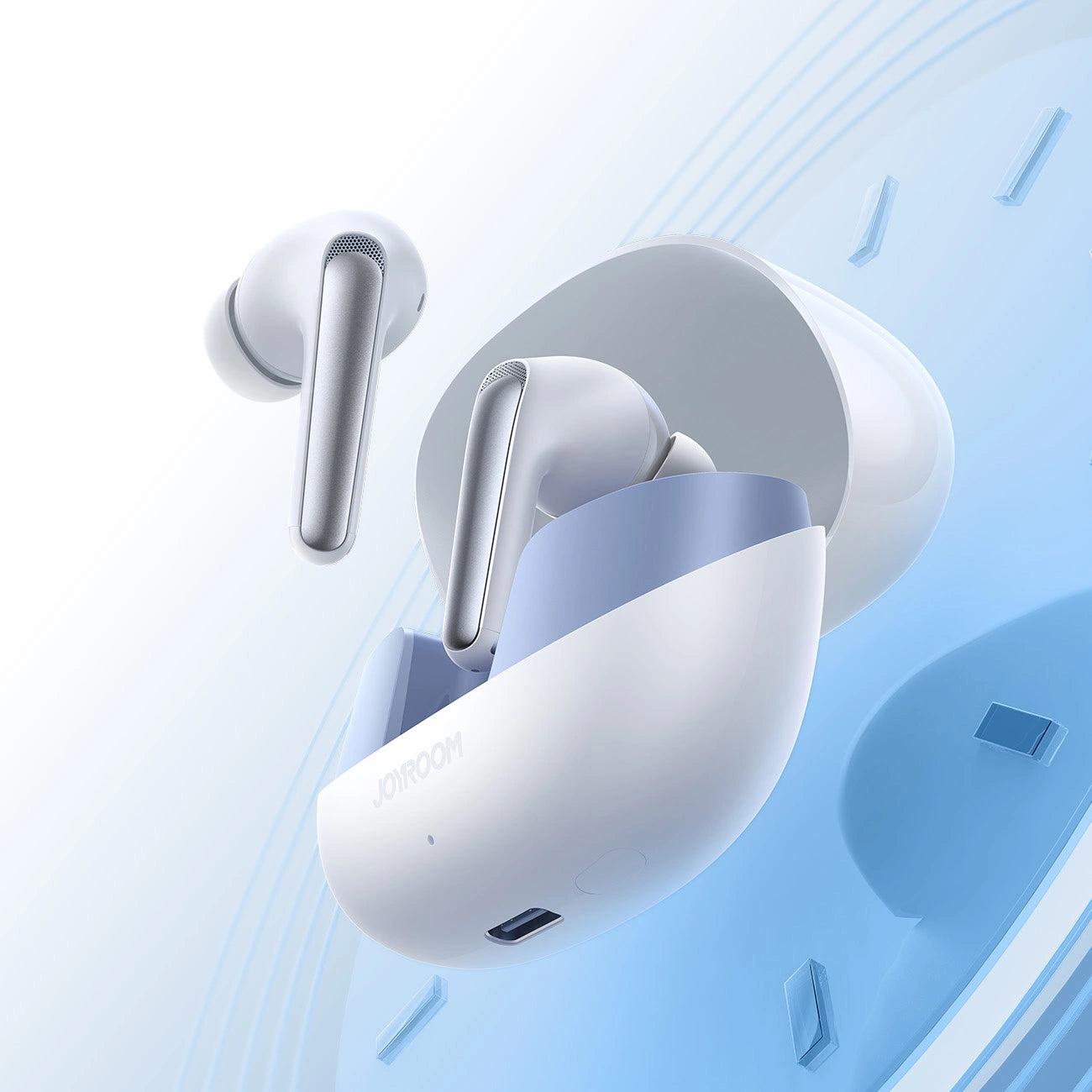 Joyroom Funpods JR-FN2 TWS in-ear headphones with Bluetooth 5.4, ANC function and IP54 protection - white_14