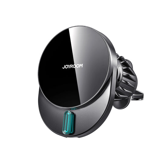 Joyroom JR-ZS409 magnetic holder with 15W inductive charger for car air vent - black_0