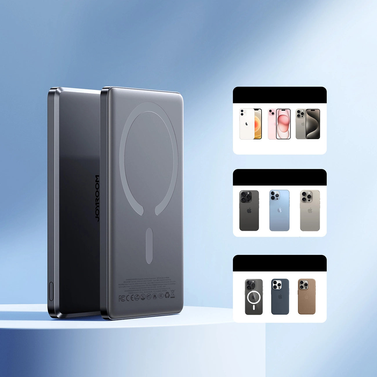 Powerbank Joyroom JR-PBM08 5000mAh 20W with inductive charging - gray_14