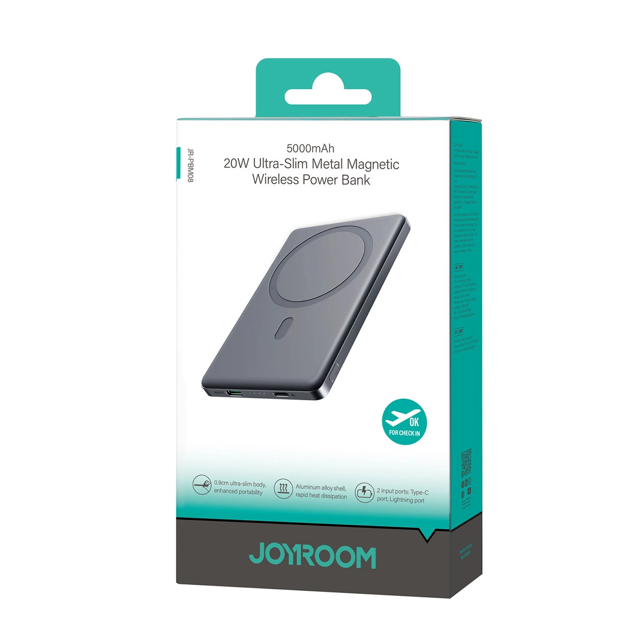 Powerbank Joyroom JR-PBM08 5000mAh 20W with inductive charging - gray_7