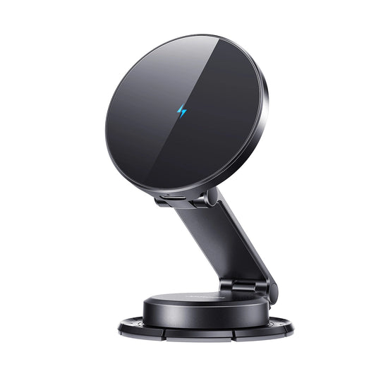 Joyroom JR-ZS408 magnetic holder with 15W inductive charger for car cockpit - black_0