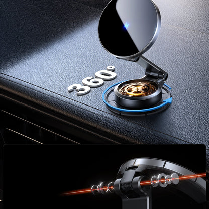 Joyroom JR-ZS408 magnetic holder with 15W inductive charger for car cockpit - black_7