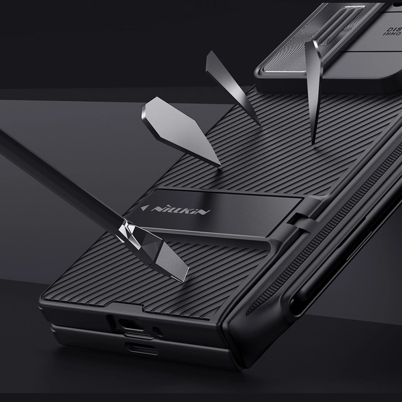 Nillkin CamShield Fold Case for Samsung Galaxy Z Fold 6 5G with Stylus Holder - Black_11