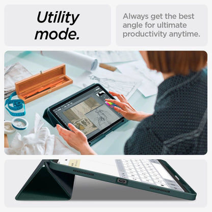 Spigen Urban Fit iPad Air 13&quot; 2024 Case - Green_14