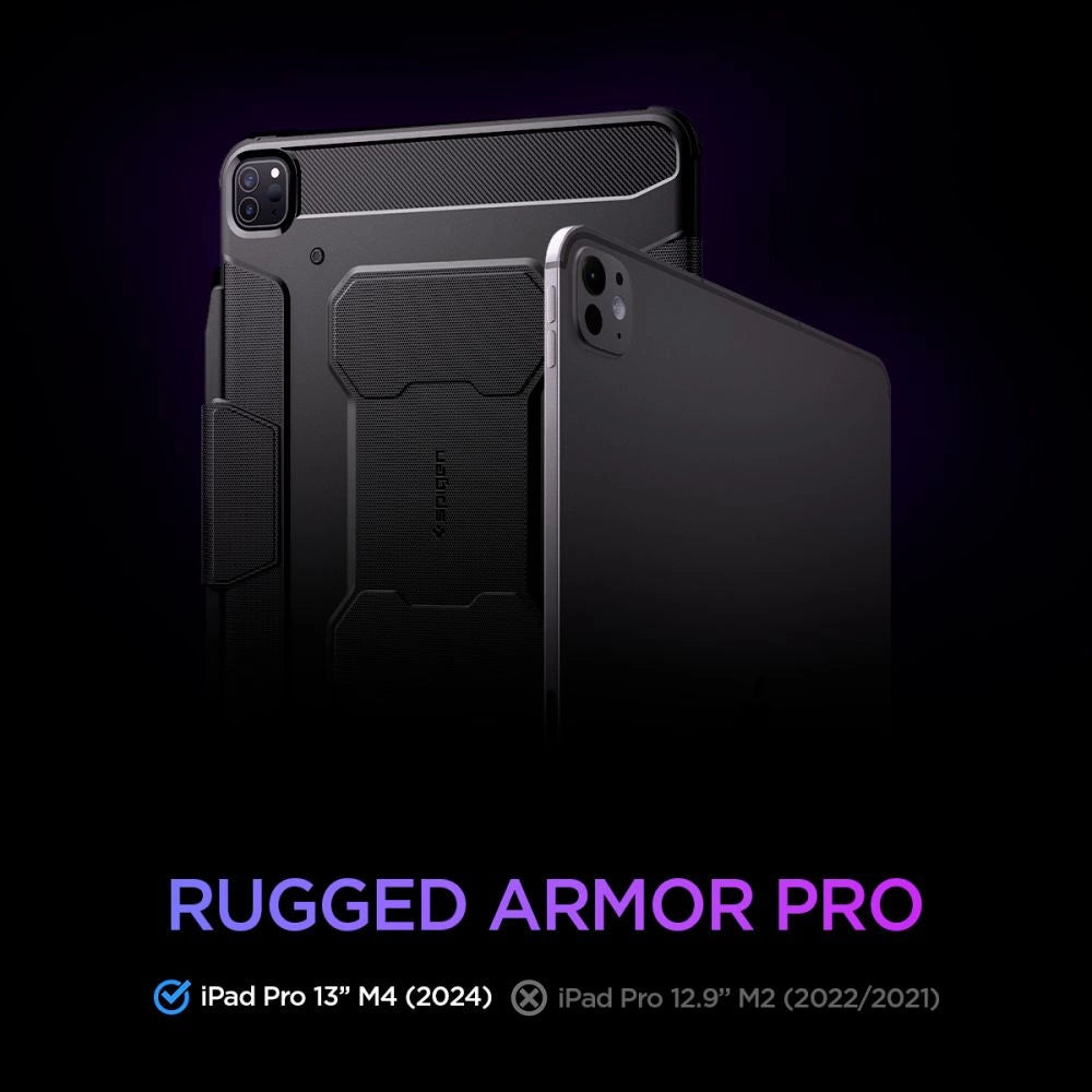 Spigen Rugged Armor Pro Case for iPad Pro 13&quot; 2024 - Black_12