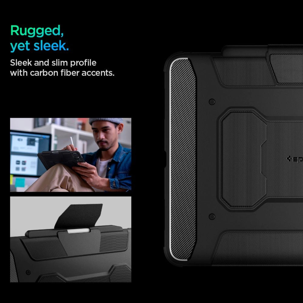 Spigen Rugged Armor Pro Case for iPad Pro 13&quot; 2024 - Black_13
