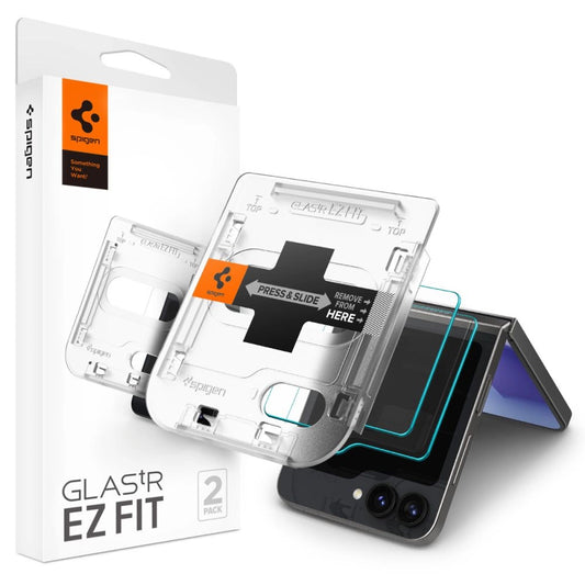 Spigen Glas.tR EZ Fit Tempered Glass for Samsung Galaxy Z Flip 6 - 2 pcs._0