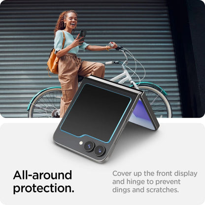 Spigen Glas.tR EZ Fit Tempered Glass for Samsung Galaxy Z Flip 6 - 2 pcs._10
