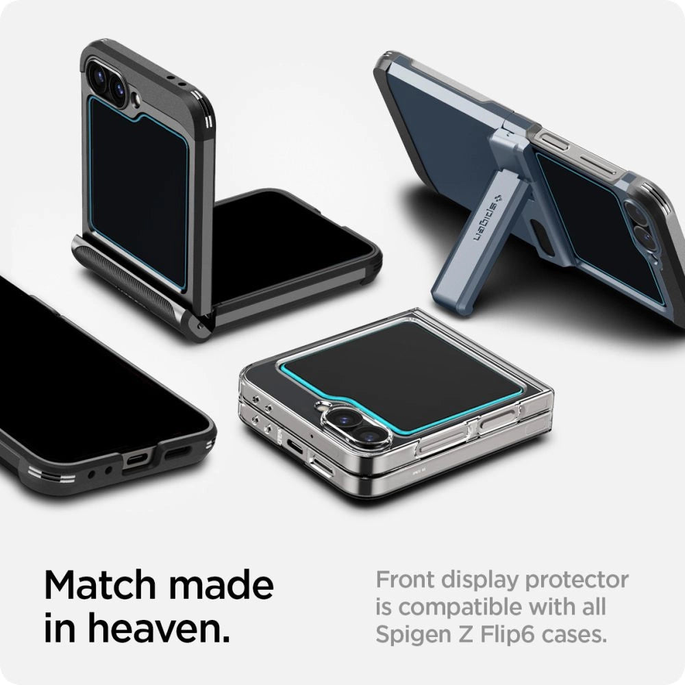 Spigen Glas.tR EZ Fit Tempered Glass for Samsung Galaxy Z Flip 6 - 2 pcs._12