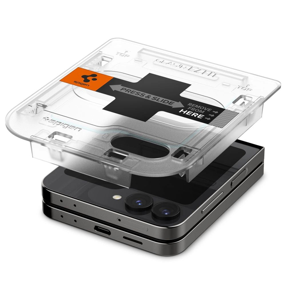 Spigen Glas.tR EZ Fit Tempered Glass for Samsung Galaxy Z Flip 6 - 2 pcs._7