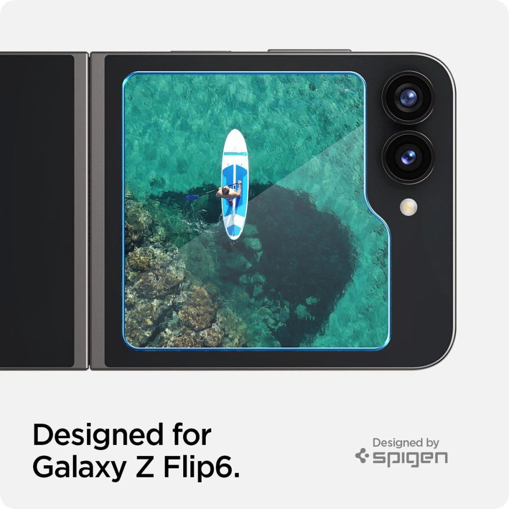 Spigen Glas.tR EZ Fit Tempered Glass for Samsung Galaxy Z Flip 6 - 2 pcs._8