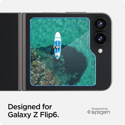 Spigen Glas.tR EZ Fit Tempered Glass for Samsung Galaxy Z Flip 6 - 2 pcs._8