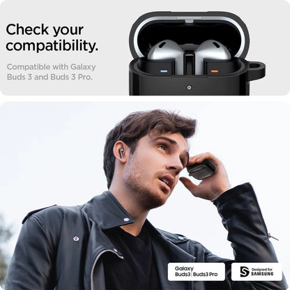 Spigen Rugged Armor Samsung Galaxy Buds 3 / 3 Pro Case - Black_10