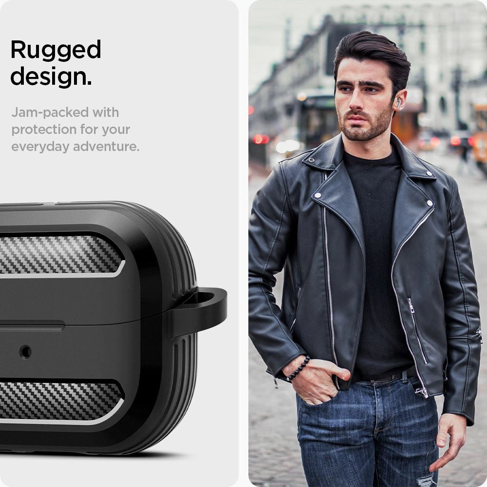 Spigen Rugged Armor Samsung Galaxy Buds 3 / 3 Pro Case - Black_12