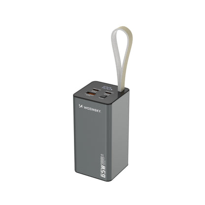 Powerbank Wozinsky K65+ 65W 30000mAh 2x USB-C, 1x USB-A 65W - gray_3