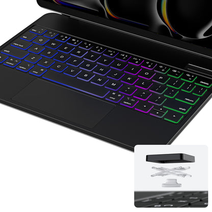 Dux Ducis Keyboard (MK Series) Case with Bluetooth Keyboard for iPad Pro 11" 2024 - Black_9