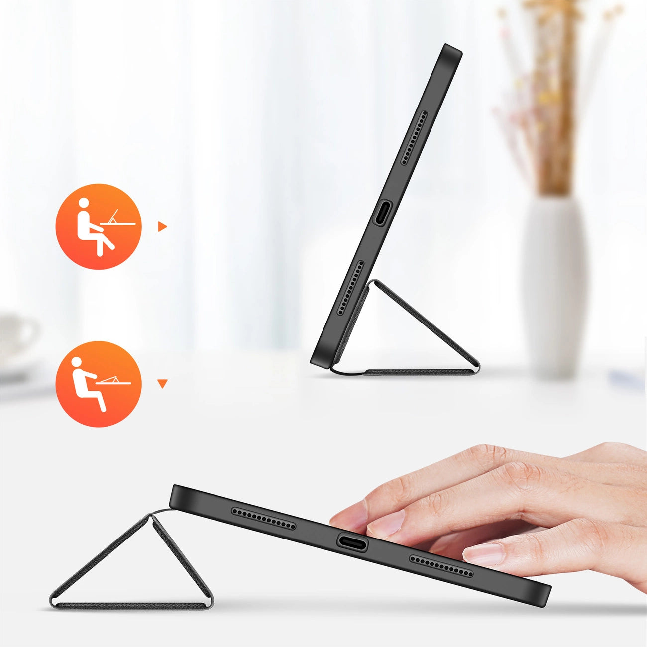 Dux Ducis Domo flip and smart sleep case for iPad Pro 11&quot; 2024 - black_6