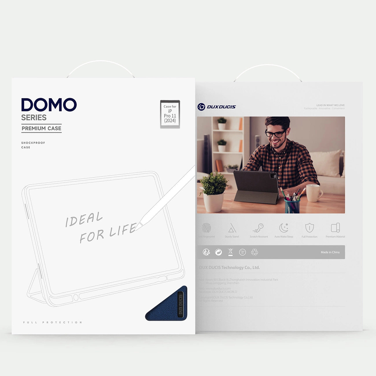 Dux Ducis Domo case with flap and smart sleep for Xiaomi Pad 6 / 6 Pro - blue_3