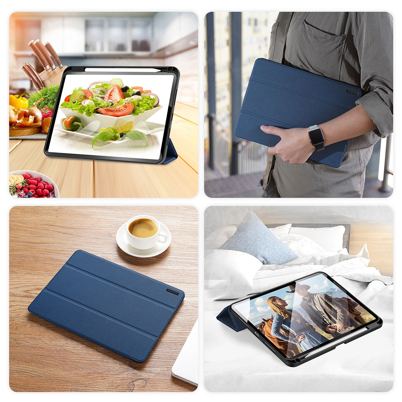 Dux Ducis Domo case with flap and smart sleep for Xiaomi Pad 6 / 6 Pro - blue_9