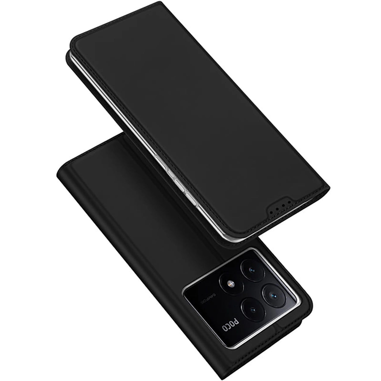 Dux Ducis Skin Pro case for Xiaomi Poco X6 Pro 5G / Redmi K70E with flap and card slot - black_1
