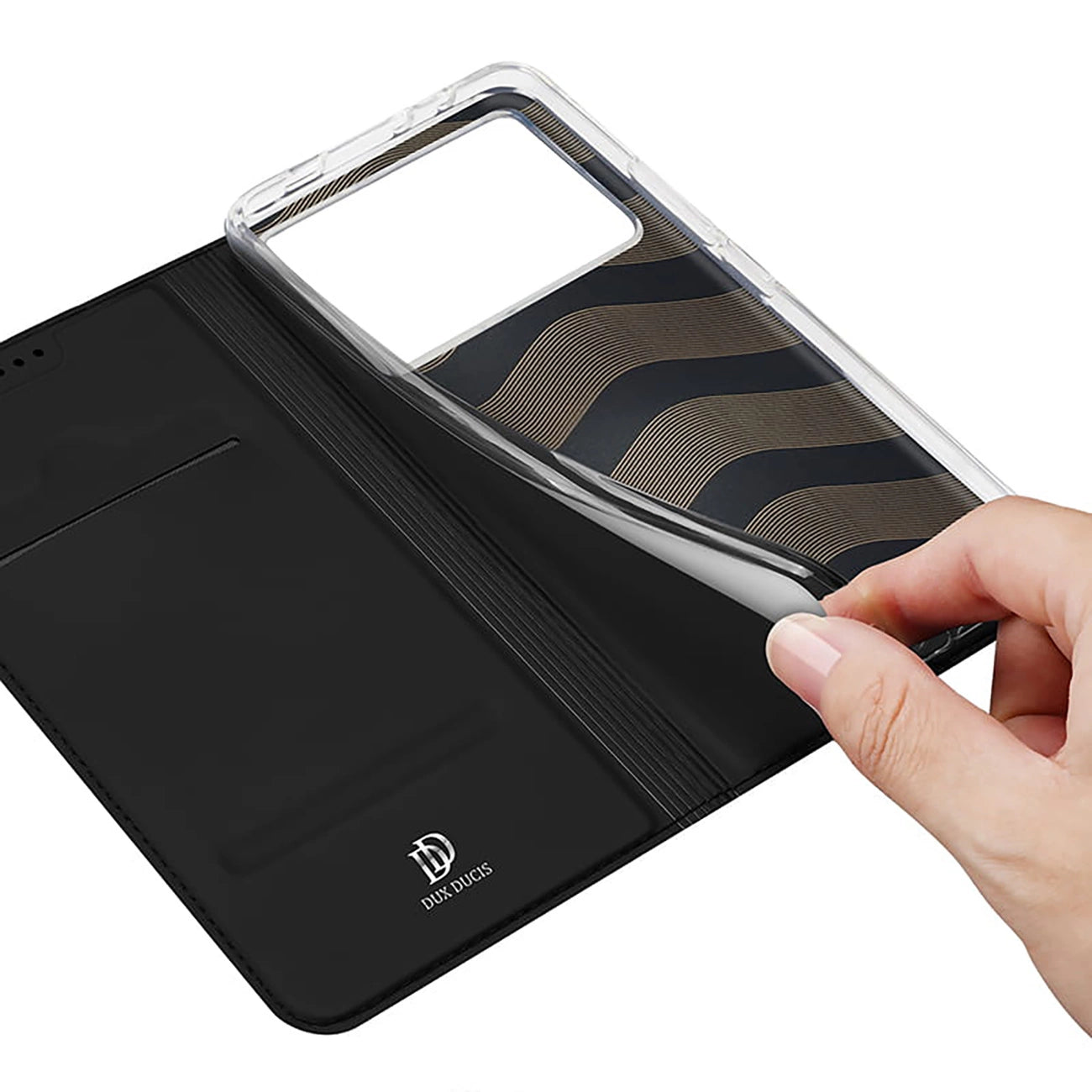 Dux Ducis Skin Pro case for Xiaomi Poco X6 Pro 5G / Redmi K70E with flap and card slot - black_8