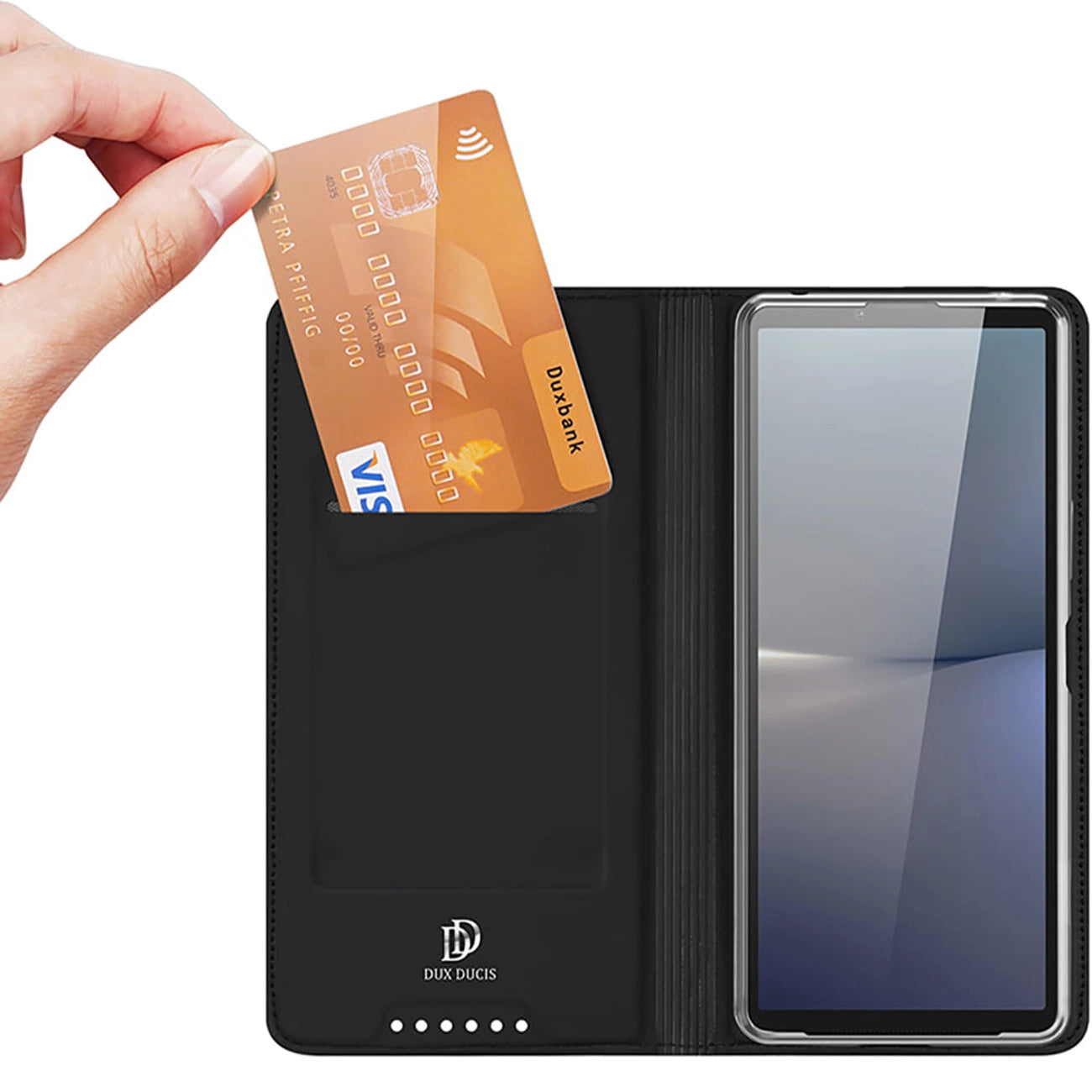 Dux Ducis Skin Pro case for Sony Xperia 10 VI with flap and card slot - black_1