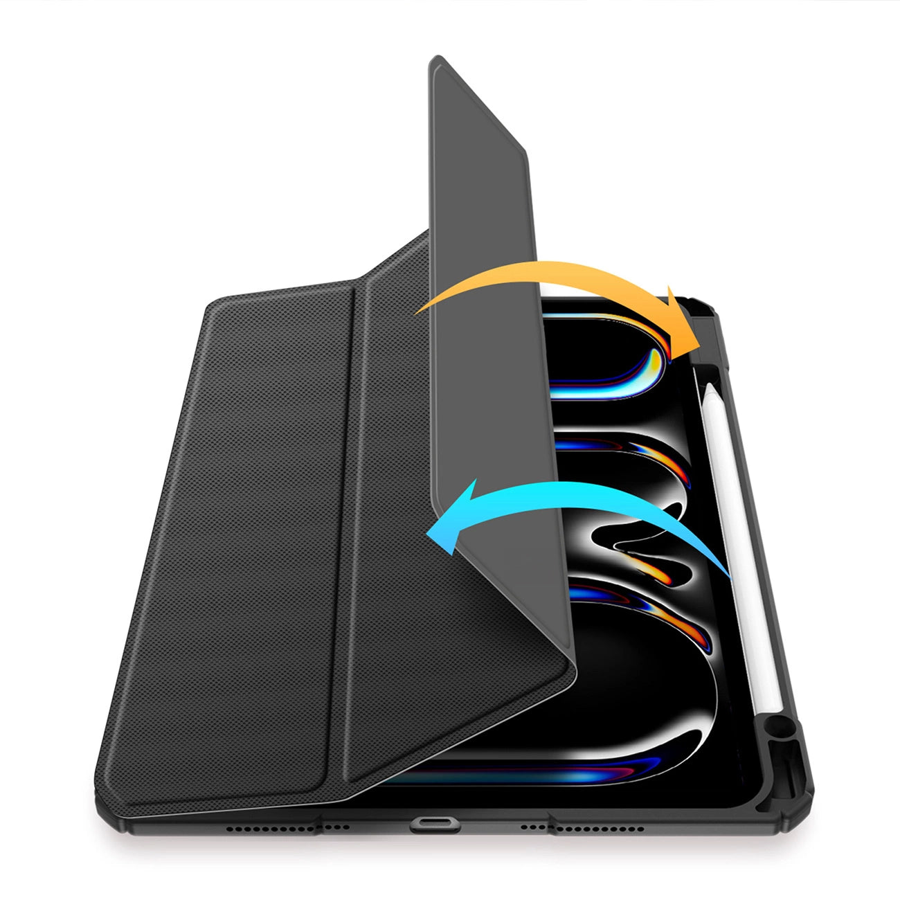 Dux Ducis Toby case with flap and stand for iPad Pro 11" 2024 - black_7