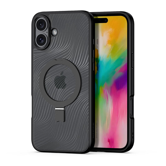 Dux Ducis Aimo Mag case with MagSafe and stand for iPhone 16 - black_0