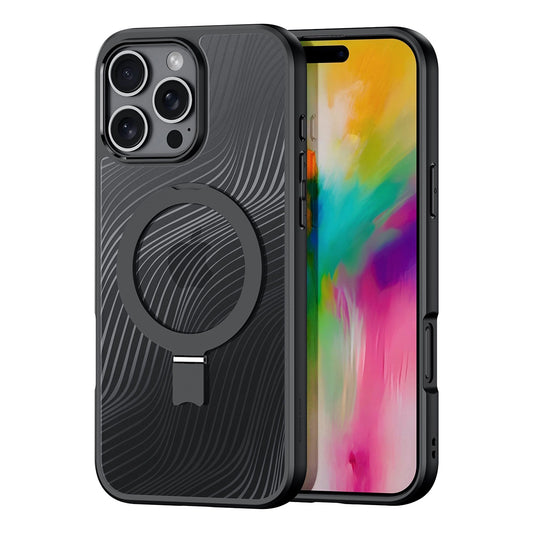 Dux Ducis Aimo Mag Case with MagSafe and Stand for iPhone 16 Pro Max - Black_0