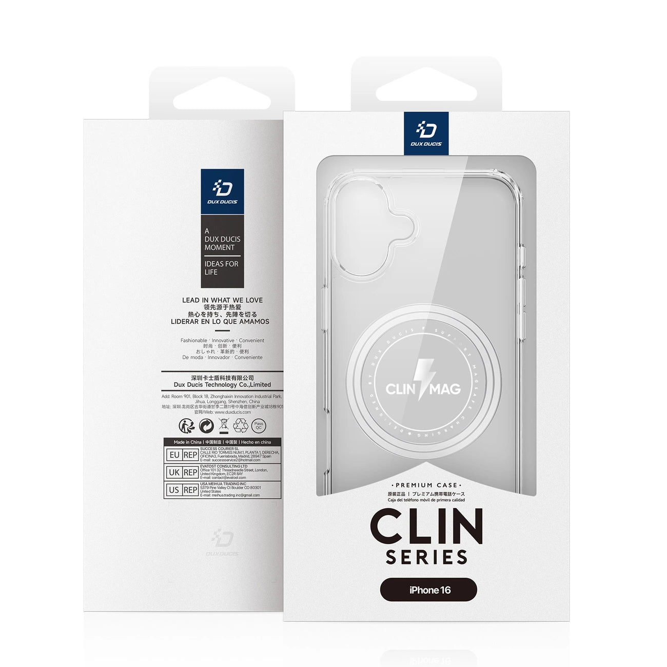 Dux Ducis Clin Mag case with MagSafe for iPhone 16 - transparent_3
