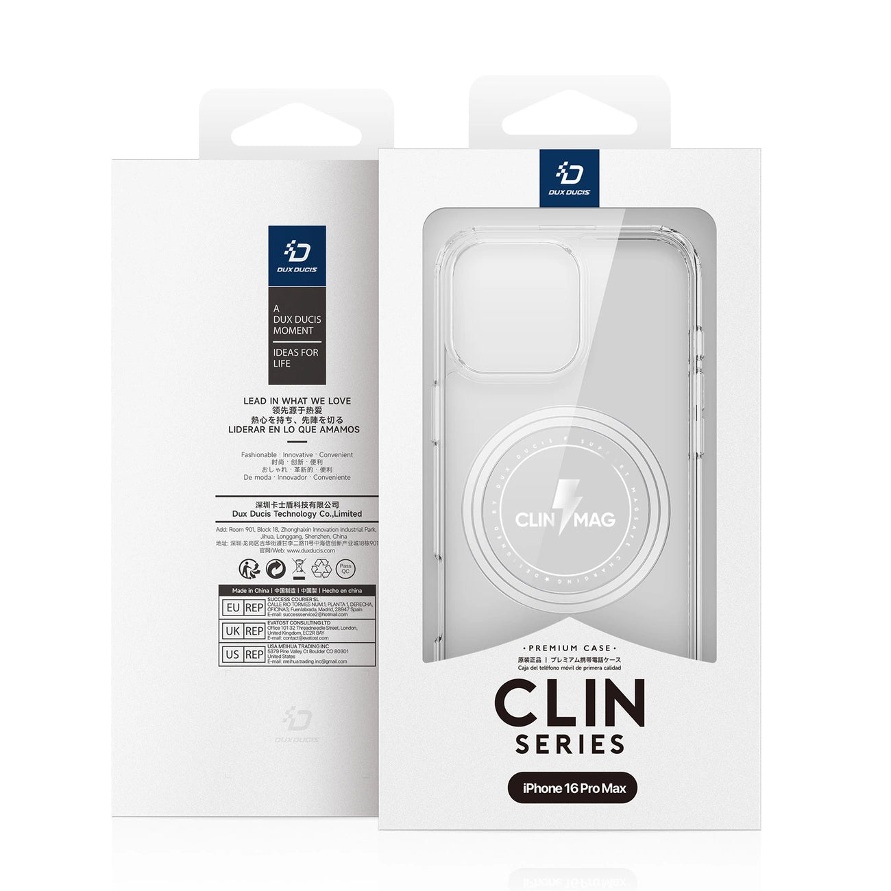 Dux Ducis Clin Mag case with MagSafe for iPhone 16 Pro Max - transparent_3