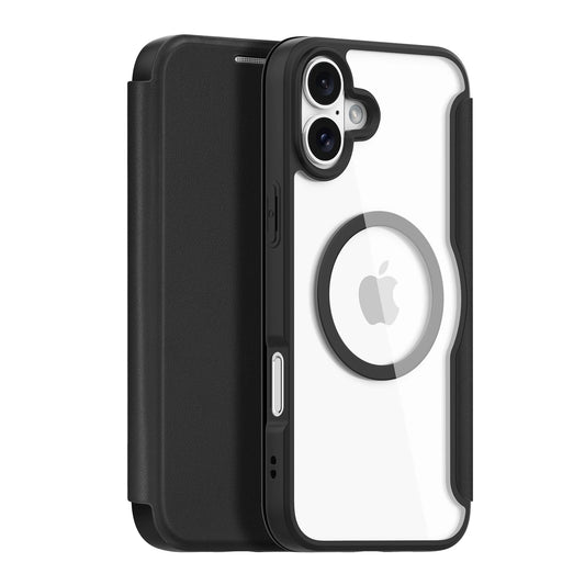 Dux Ducis Skin X Pro iPhone 16 Case with MagSafe and Flip Cover - Black_0