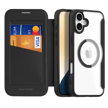 Dux Ducis Skin X Pro iPhone 16 Case with MagSafe and Flip Cover - Black_1