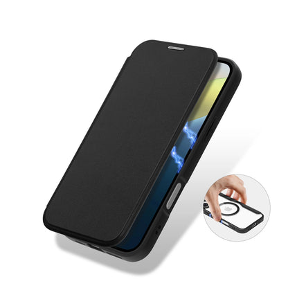 Dux Ducis Skin X Pro iPhone 16 Case with MagSafe and Flip Cover - Black_6