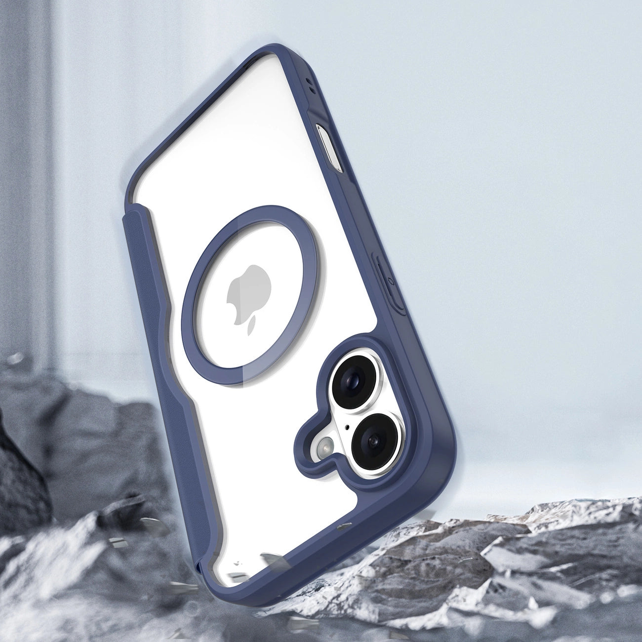 Dux Ducis Skin X Pro iPhone 16 Case with MagSafe and Flip - Blue_9