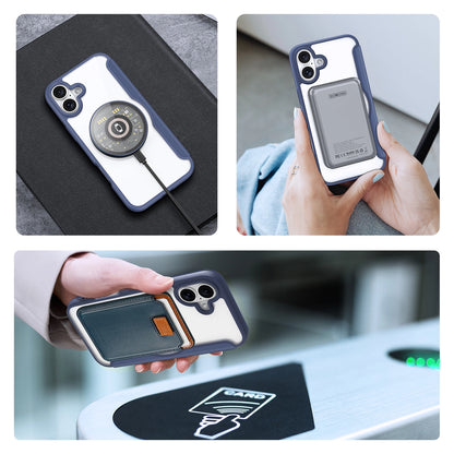 Dux Ducis Skin X Pro iPhone 16 Case with MagSafe and Flip - Blue_4