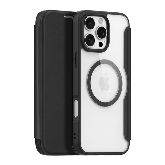Dux Ducis Skin X Pro Case for iPhone 16 Pro Max with MagSafe and Flip - Black_0
