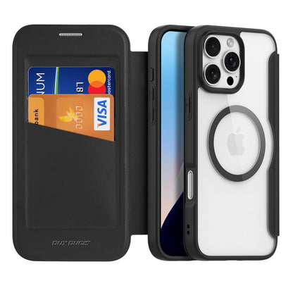 Dux Ducis Skin X Pro Case for iPhone 16 Pro Max with MagSafe and Flip - Black_1