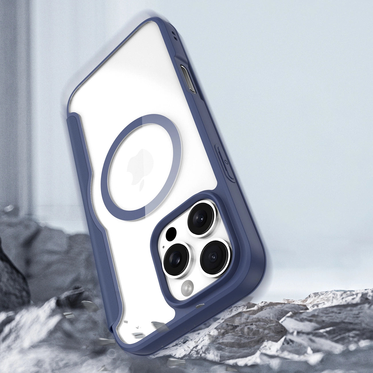 Dux Ducis Skin X Pro Case for iPhone 16 Pro Max with MagSafe and Flip - Blue_10