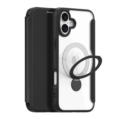Dux Ducis Skin X Pro iPhone 16 Case with MagSafe, Flip and Stand - Black_0