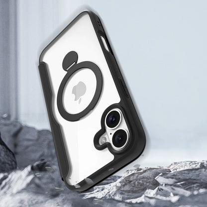 Dux Ducis Skin X Pro iPhone 16 Case with MagSafe, Flip and Stand - Black_14