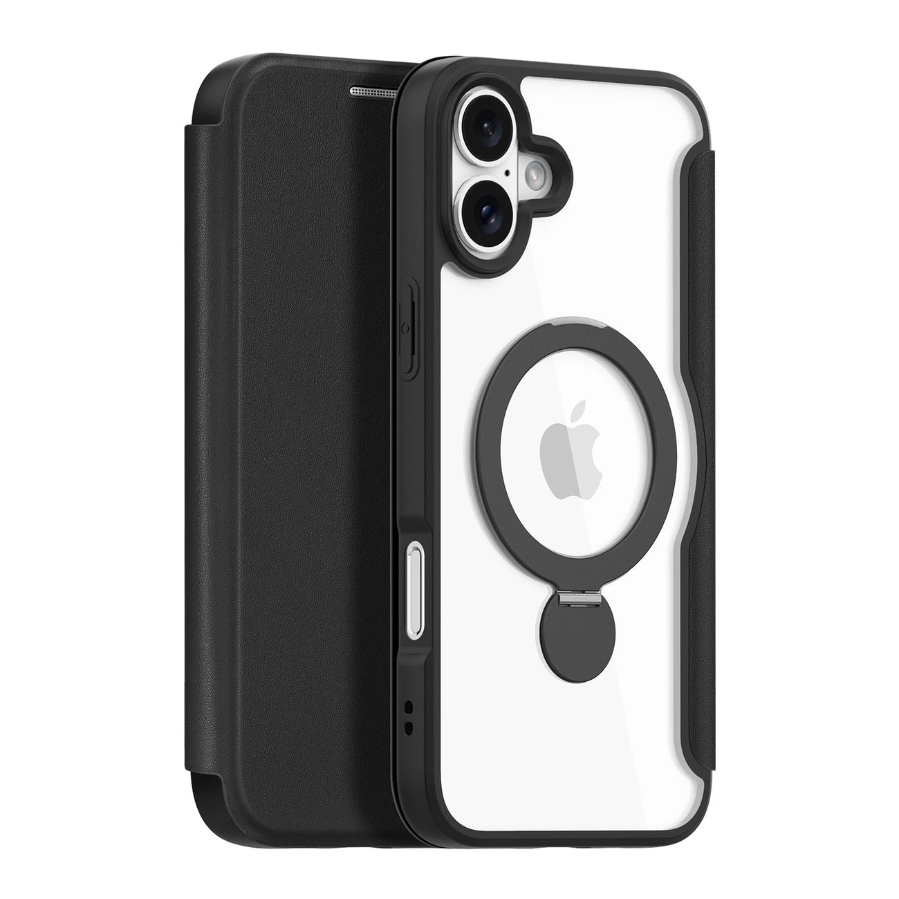 Dux Ducis Skin X Pro iPhone 16 Case with MagSafe, Flip and Stand - Black_1