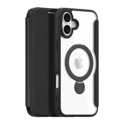 Dux Ducis Skin X Pro iPhone 16 Case with MagSafe, Flip and Stand - Black_1