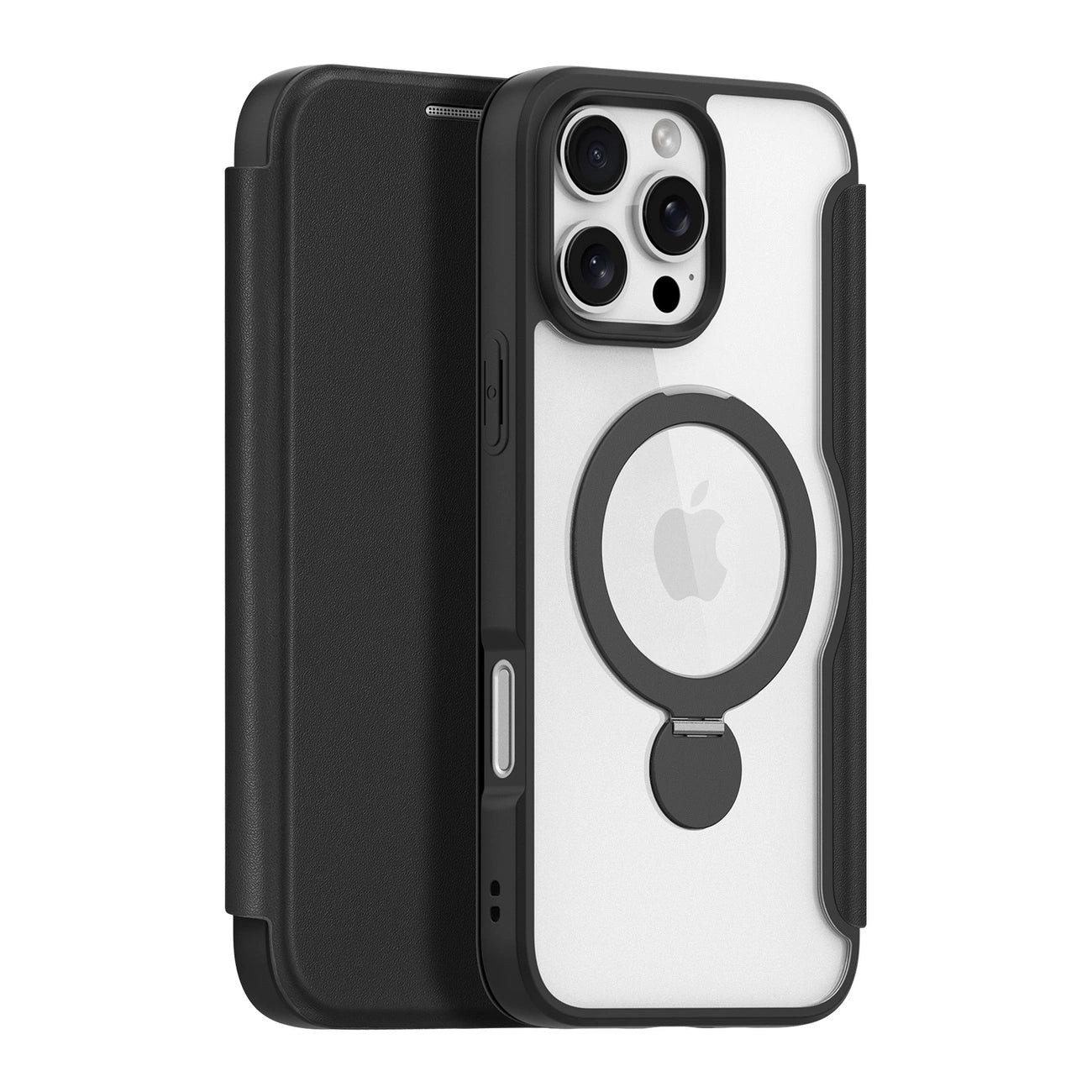 Dux Ducis Skin X Pro iPhone 16 Pro Max Case with MagSafe, Flip and Stand - Black_1
