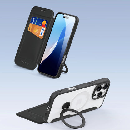 Dux Ducis Skin X Pro iPhone 16 Pro Max Case with MagSafe, Flip and Stand - Black_7