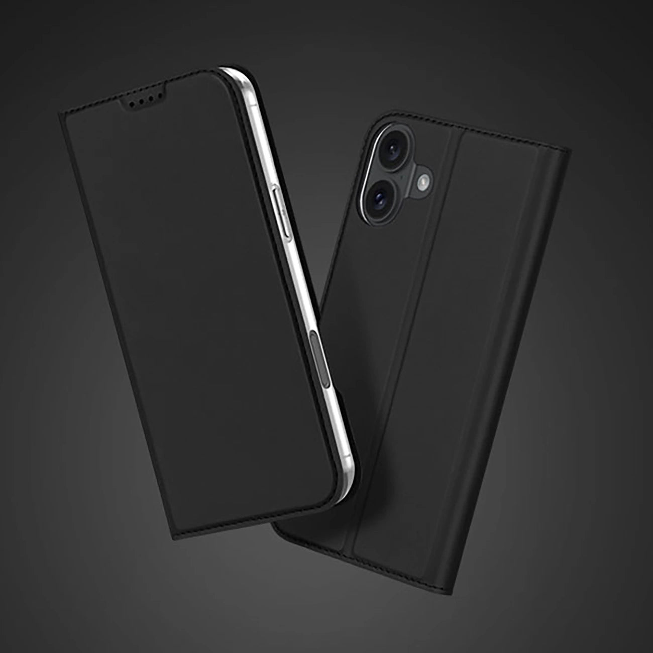Dux Ducis Skin Pro iPhone 16 Plus Case with Flip and Card Slot - Black_11